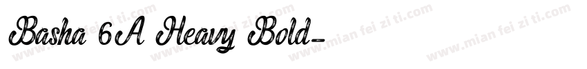 Basha 6A Heavy Bold字体转换